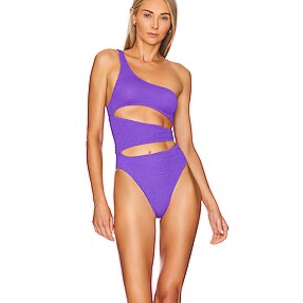 bond-eye Purple One Piece Swimsuit